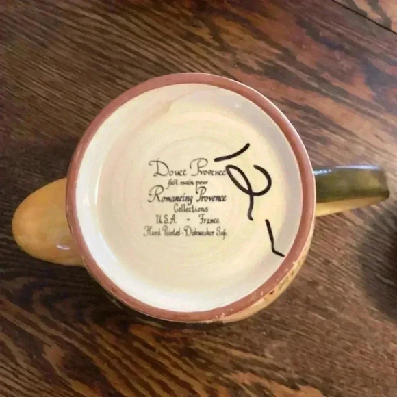 Vintage Douce Provence Teapot&Cup Romancing Provence Collections, Hand Painted - Picture 10 of 14